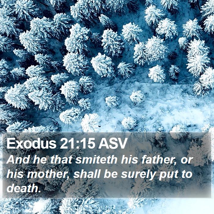 Exodus 21:15 ASV Bible Study