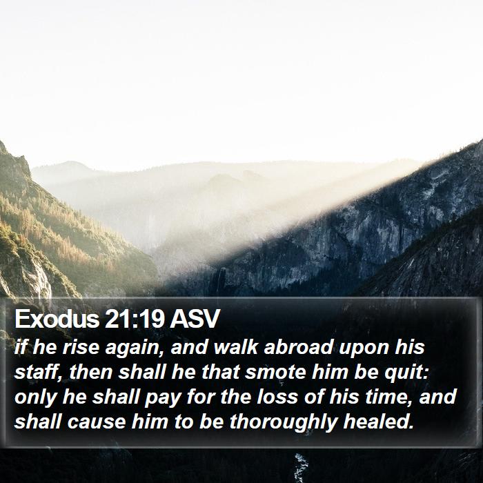 Exodus 21:19 ASV Bible Study