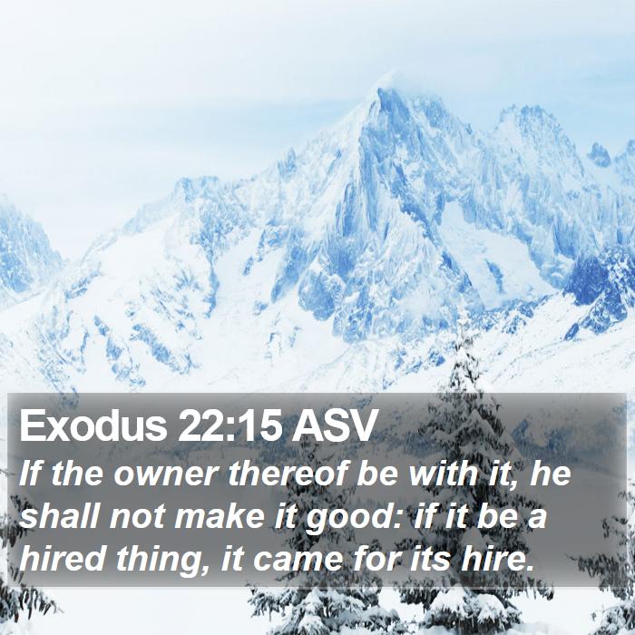 Exodus 22:15 ASV Bible Study