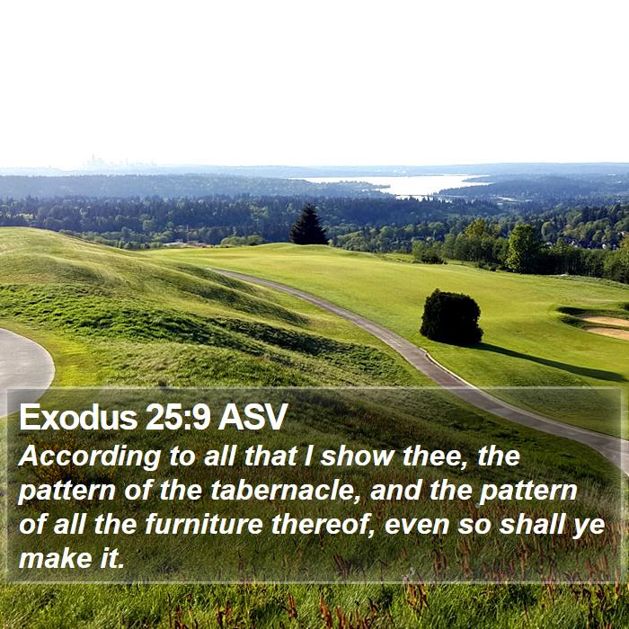 Exodus 25:9 ASV Bible Study