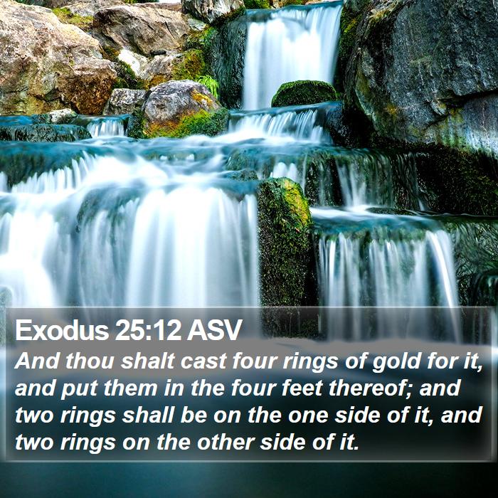 Exodus 25:12 ASV Bible Study