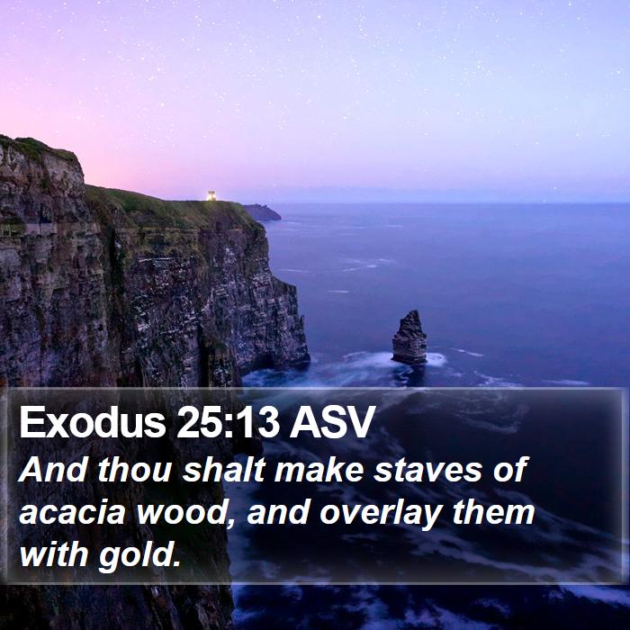 Exodus 25:13 ASV Bible Study