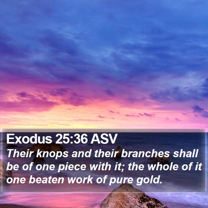 Exodus 25:36 ASV Bible Study