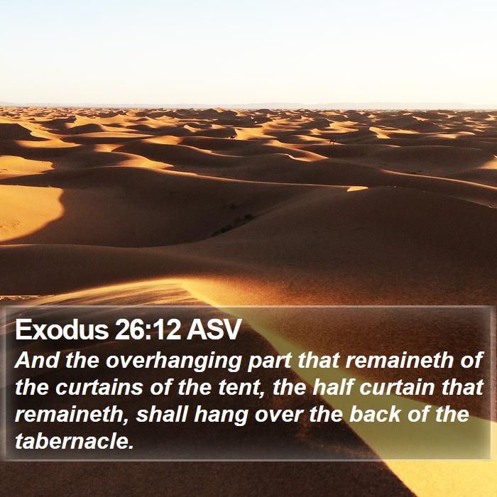 Exodus 26:12 ASV Bible Study