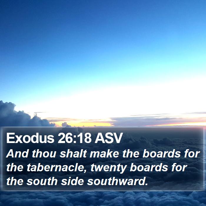 Exodus 26:18 ASV Bible Study