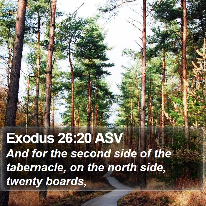 Exodus 26:20 ASV Bible Study