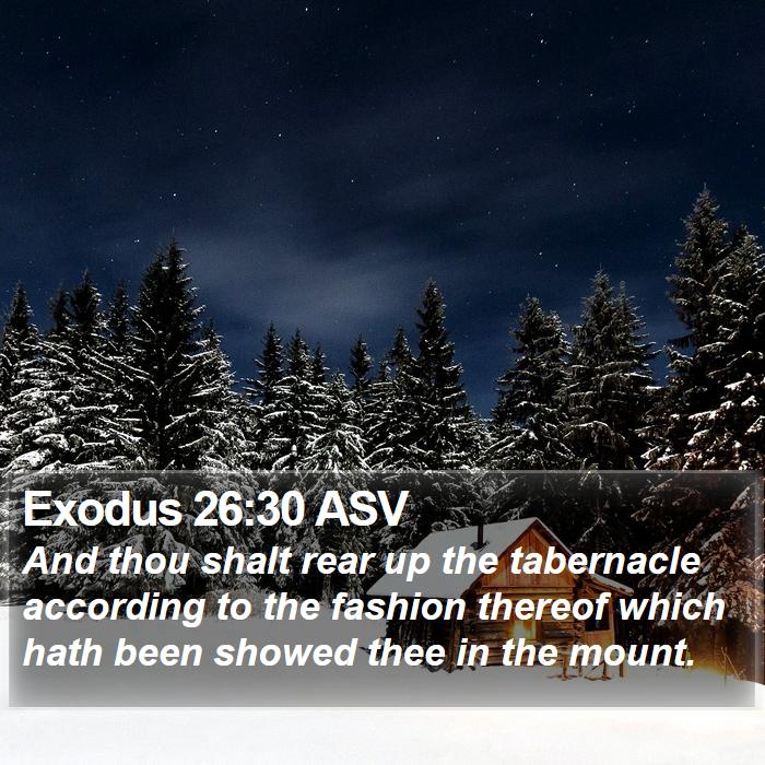 Exodus 26:30 ASV Bible Study