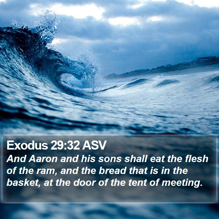 Exodus 29:32 ASV Bible Study