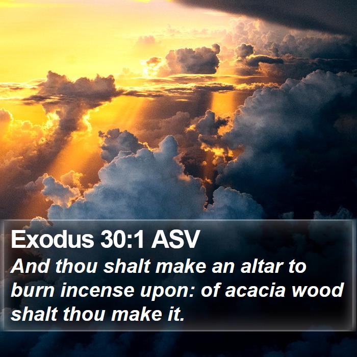 Exodus 30:1 ASV Bible Study