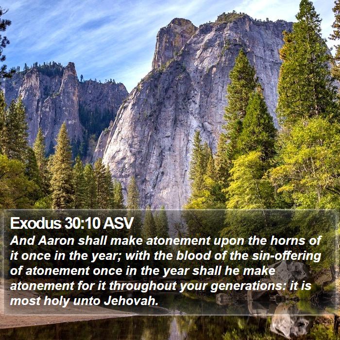 Exodus 30:10 ASV Bible Study