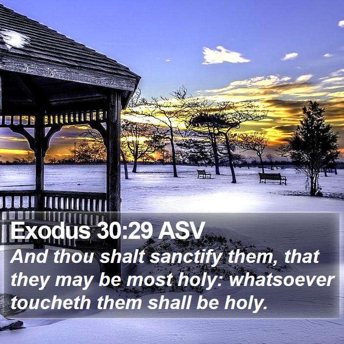 Exodus 30:29 ASV Bible Study