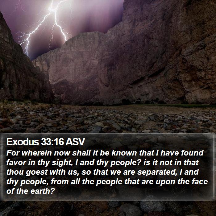 Exodus 33:16 ASV Bible Study