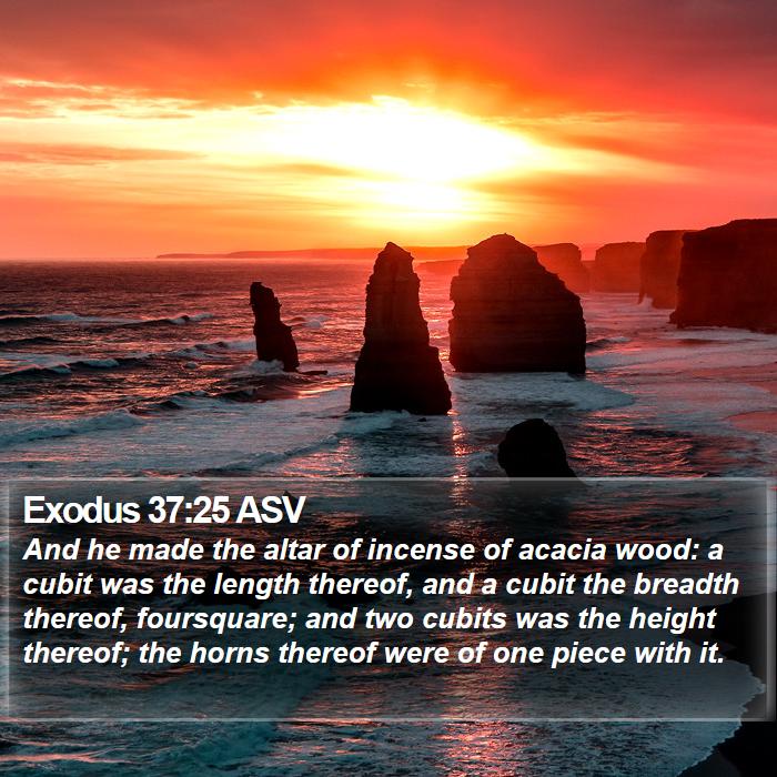 Exodus 37:25 ASV Bible Study