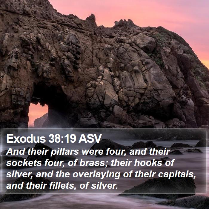 Exodus 38:19 ASV Bible Study