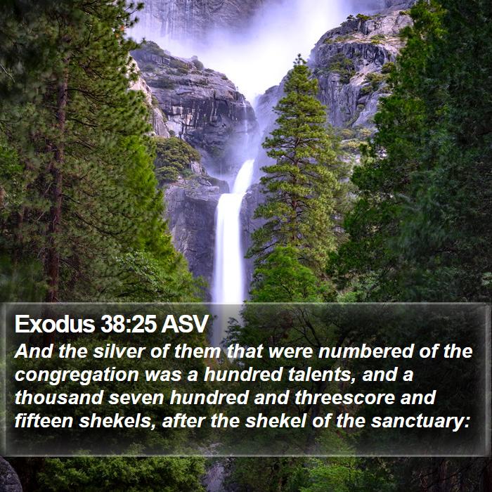 Exodus 38:25 ASV Bible Study