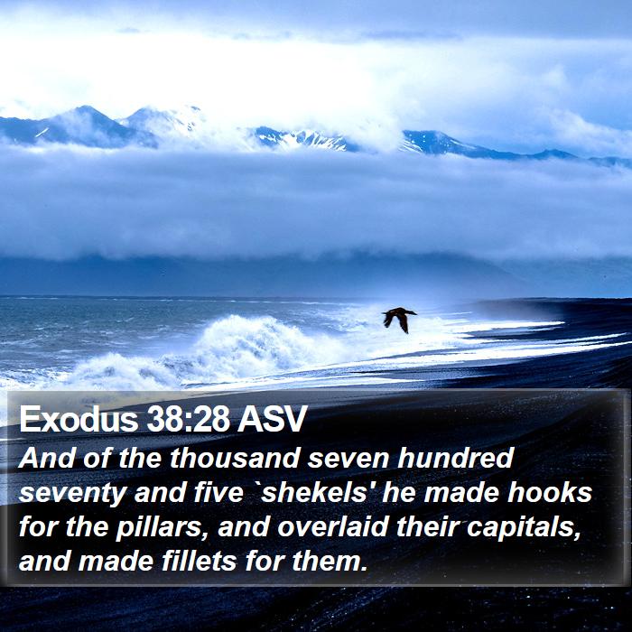 Exodus 38:28 ASV Bible Study