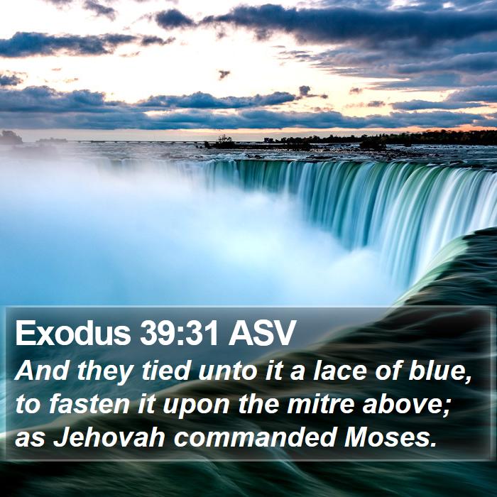 Exodus 39:31 ASV Bible Study