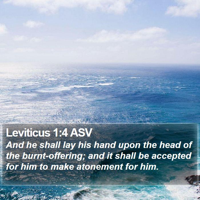 Leviticus 1:4 ASV Bible Study