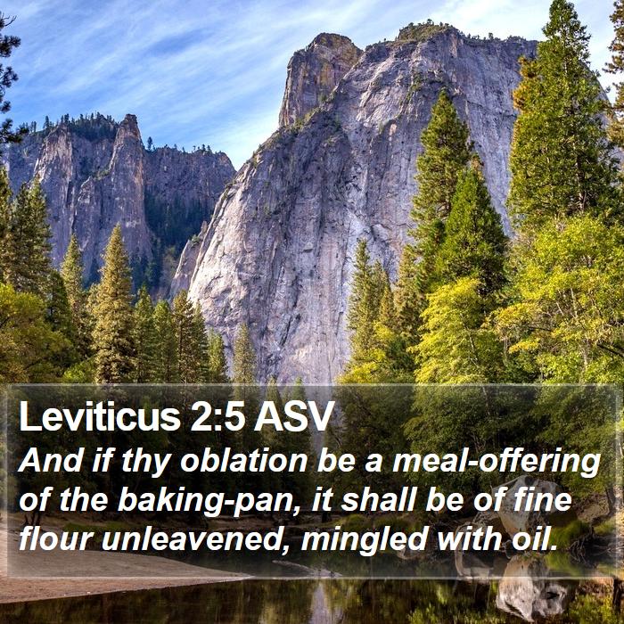 Leviticus 2:5 ASV Bible Study