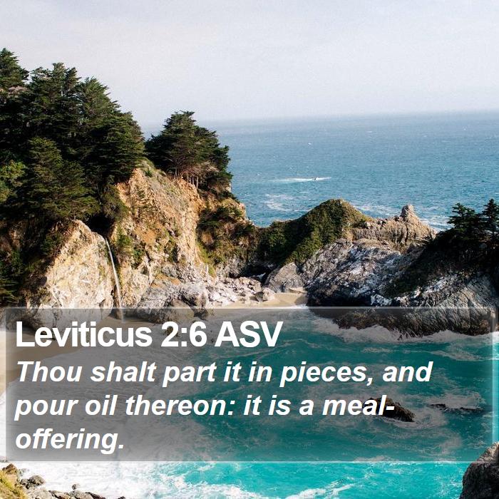 Leviticus 2:6 ASV Bible Study