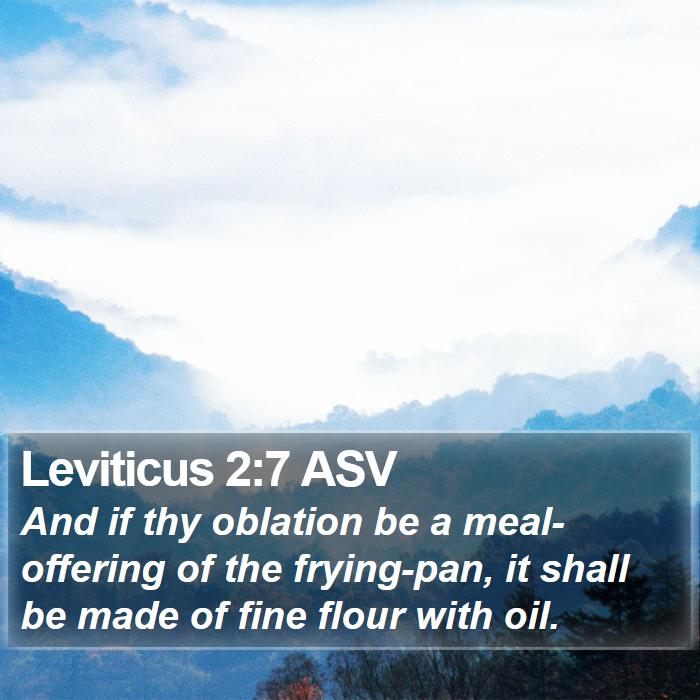 Leviticus 2:7 ASV Bible Study