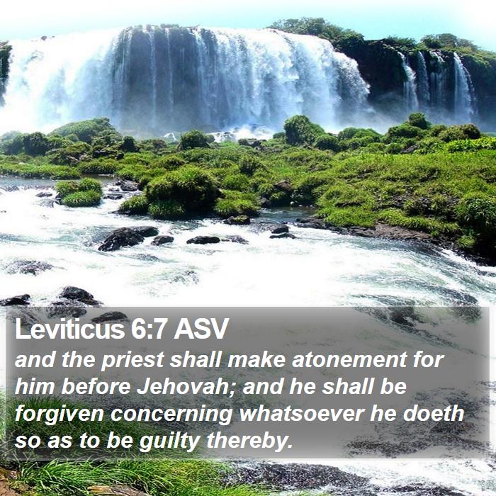 Leviticus 6:7 ASV Bible Study