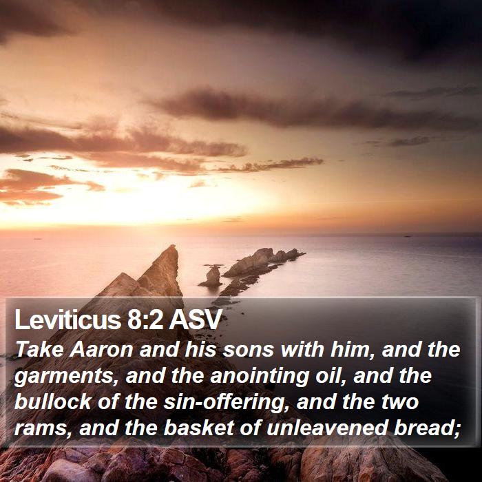 Leviticus 8:2 ASV Bible Study