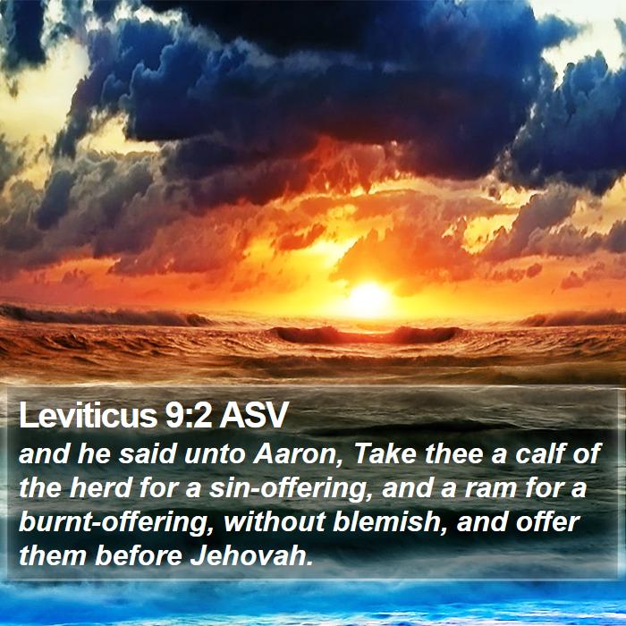 Leviticus 9:2 ASV Bible Study