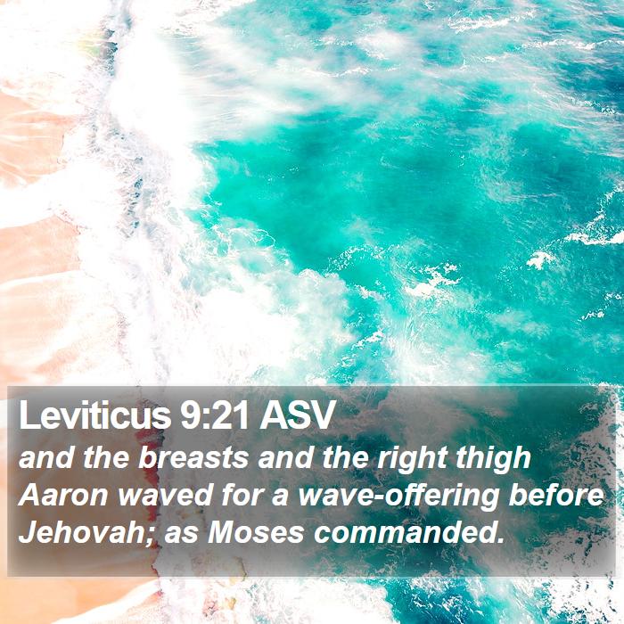 Leviticus 9:21 ASV Bible Study