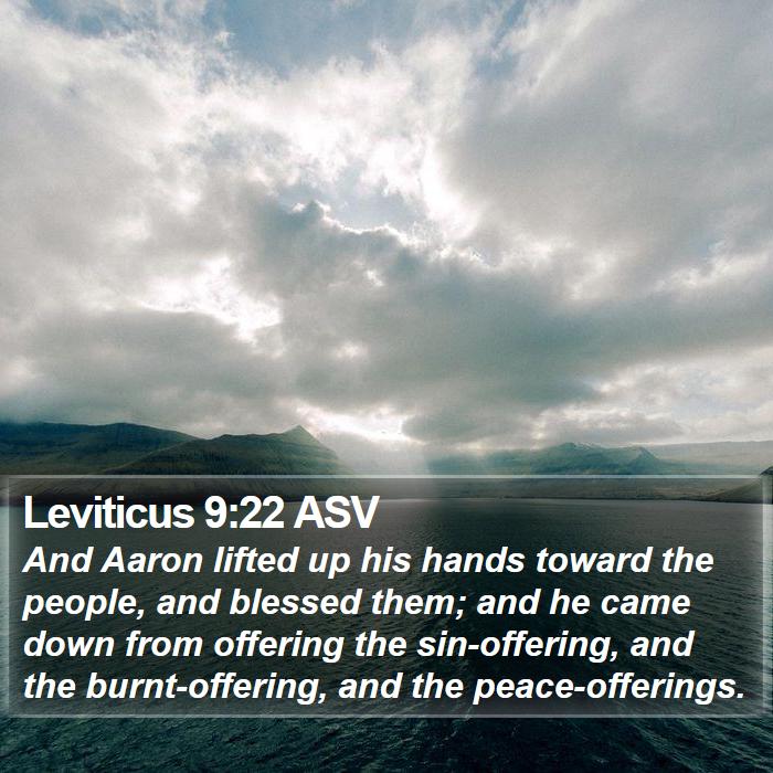 Leviticus 9:22 ASV Bible Study