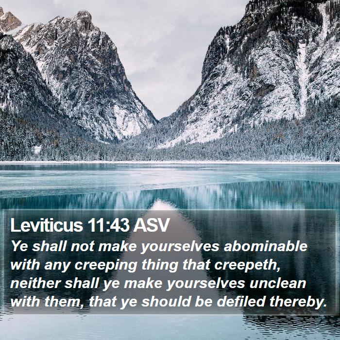 Leviticus 11:43 ASV Bible Study