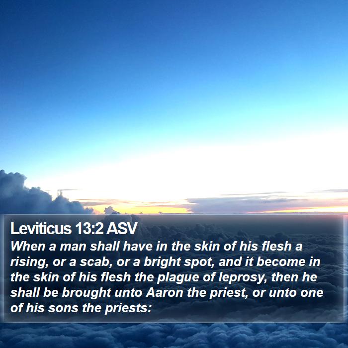 Leviticus 13:2 ASV Bible Study