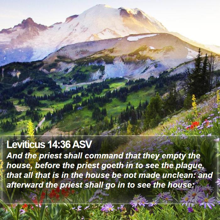 Leviticus 14:36 ASV Bible Study