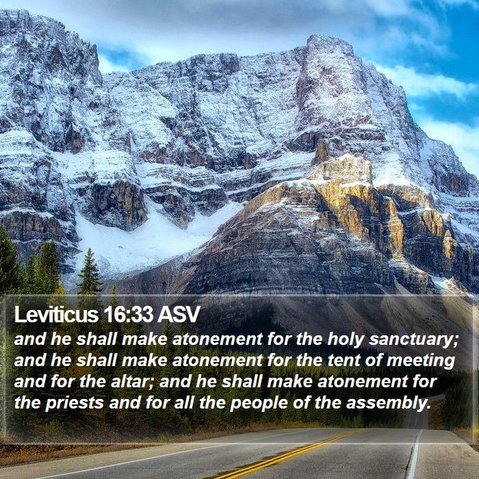 Leviticus 16:33 ASV Bible Study