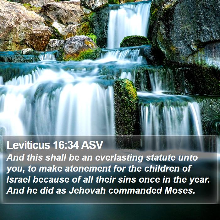 Leviticus 16:34 ASV Bible Study