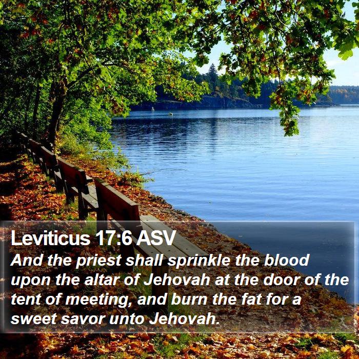 Leviticus 17:6 ASV Bible Study