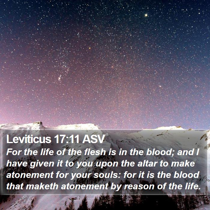 Leviticus 17:11 ASV Bible Study