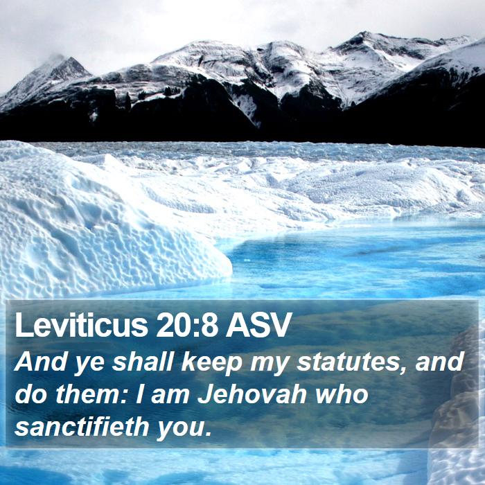 Leviticus 20:8 ASV Bible Study