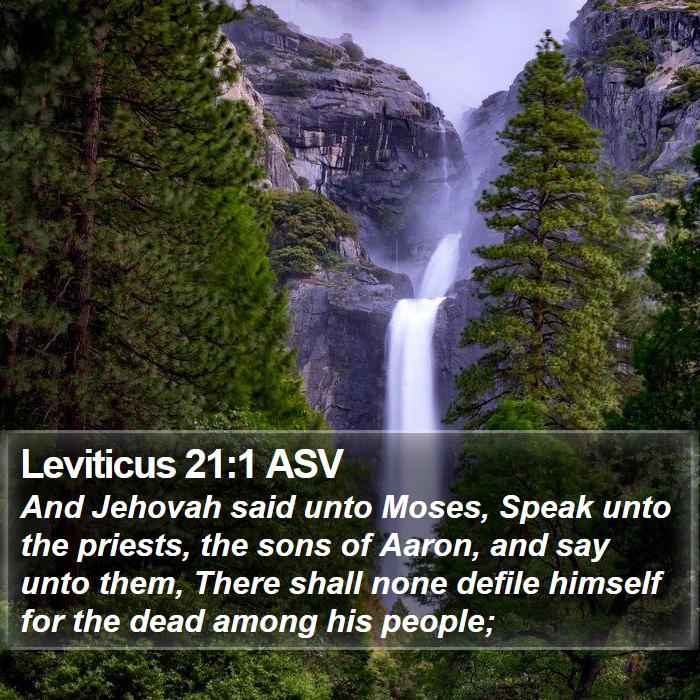 Leviticus 21:1 ASV Bible Study