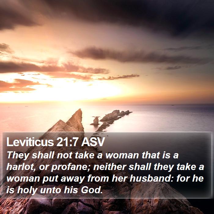 Leviticus 21:7 ASV Bible Study