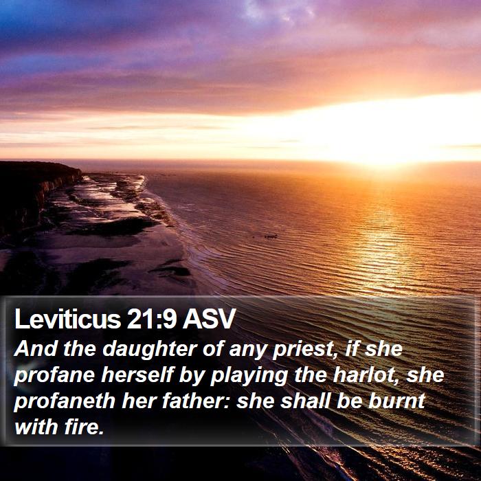 Leviticus 21:9 ASV Bible Study