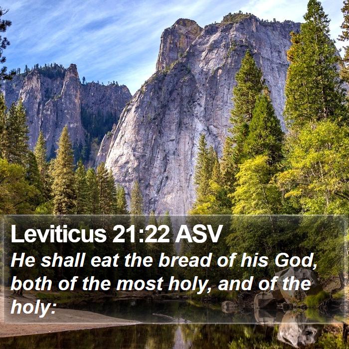 Leviticus 21:22 ASV Bible Study