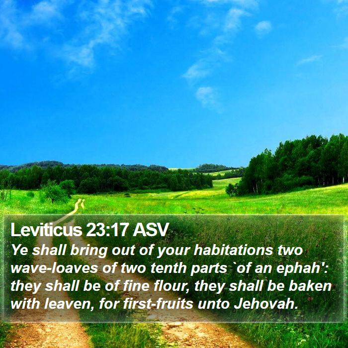 Leviticus 23:17 ASV Bible Study