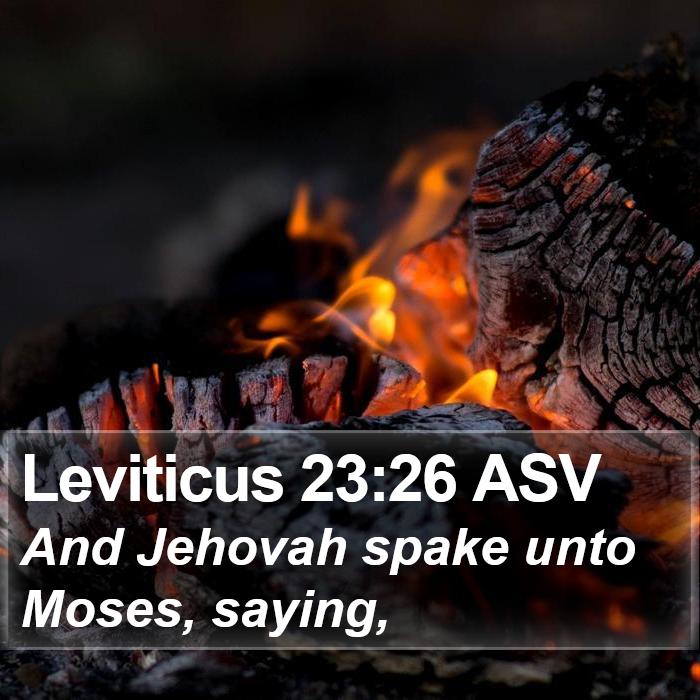 Leviticus 23:26 ASV Bible Study