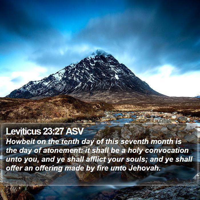 Leviticus 23:27 ASV Bible Study