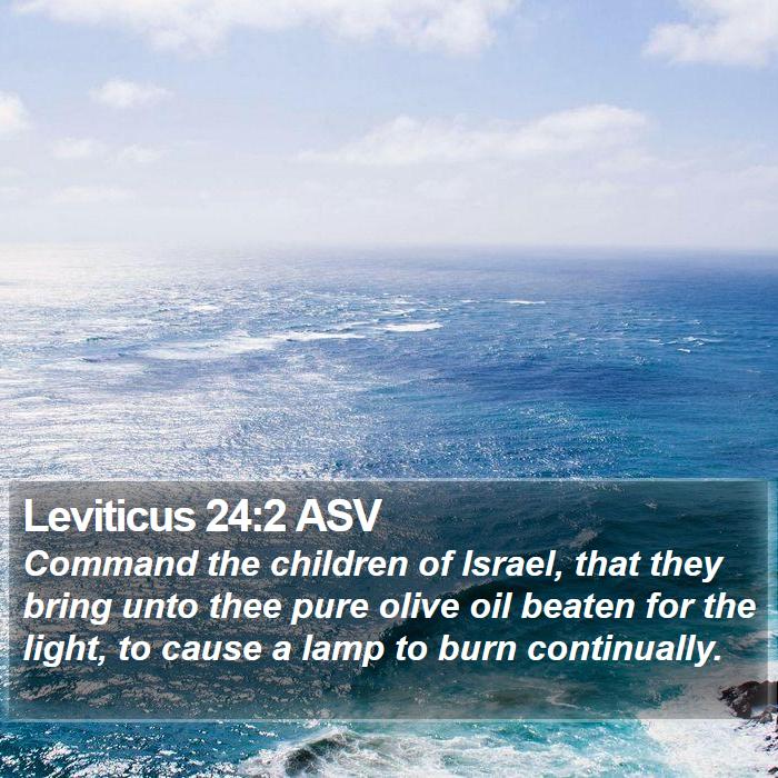 Leviticus 24:2 ASV Bible Study