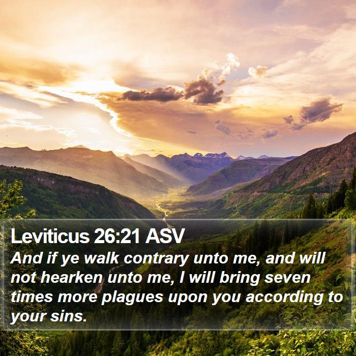 Leviticus 26:21 ASV Bible Study