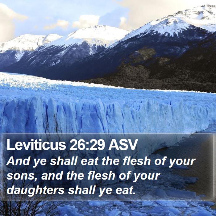 Leviticus 26:29 ASV Bible Study