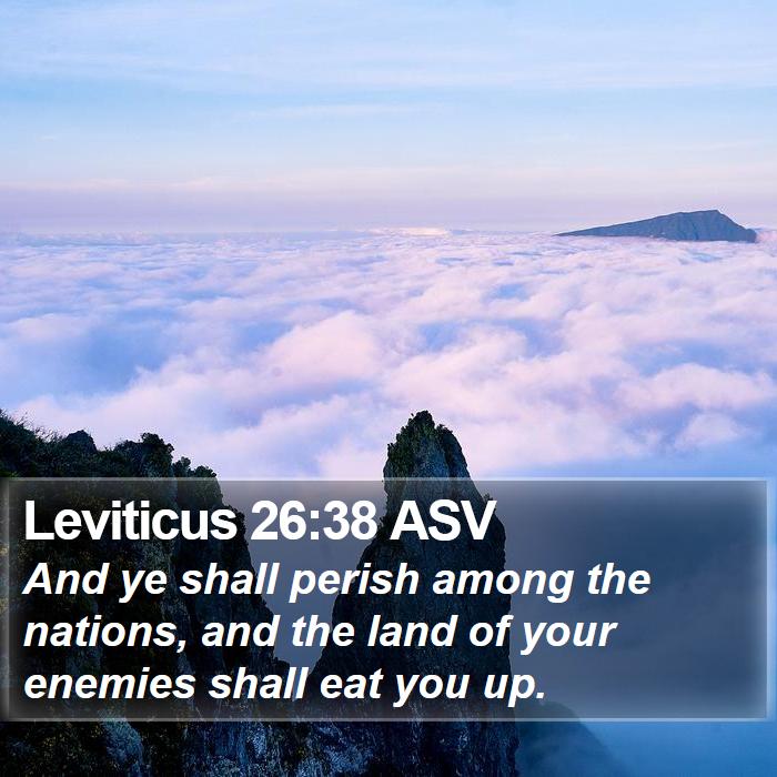 Leviticus 26:38 ASV Bible Study