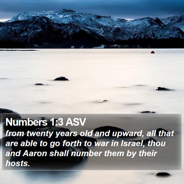 Numbers 1:3 ASV Bible Study